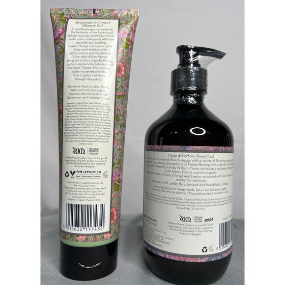 William‎ Morris Shower Gel + William Morris Hand Wash-NEW - Picture 2 of 3